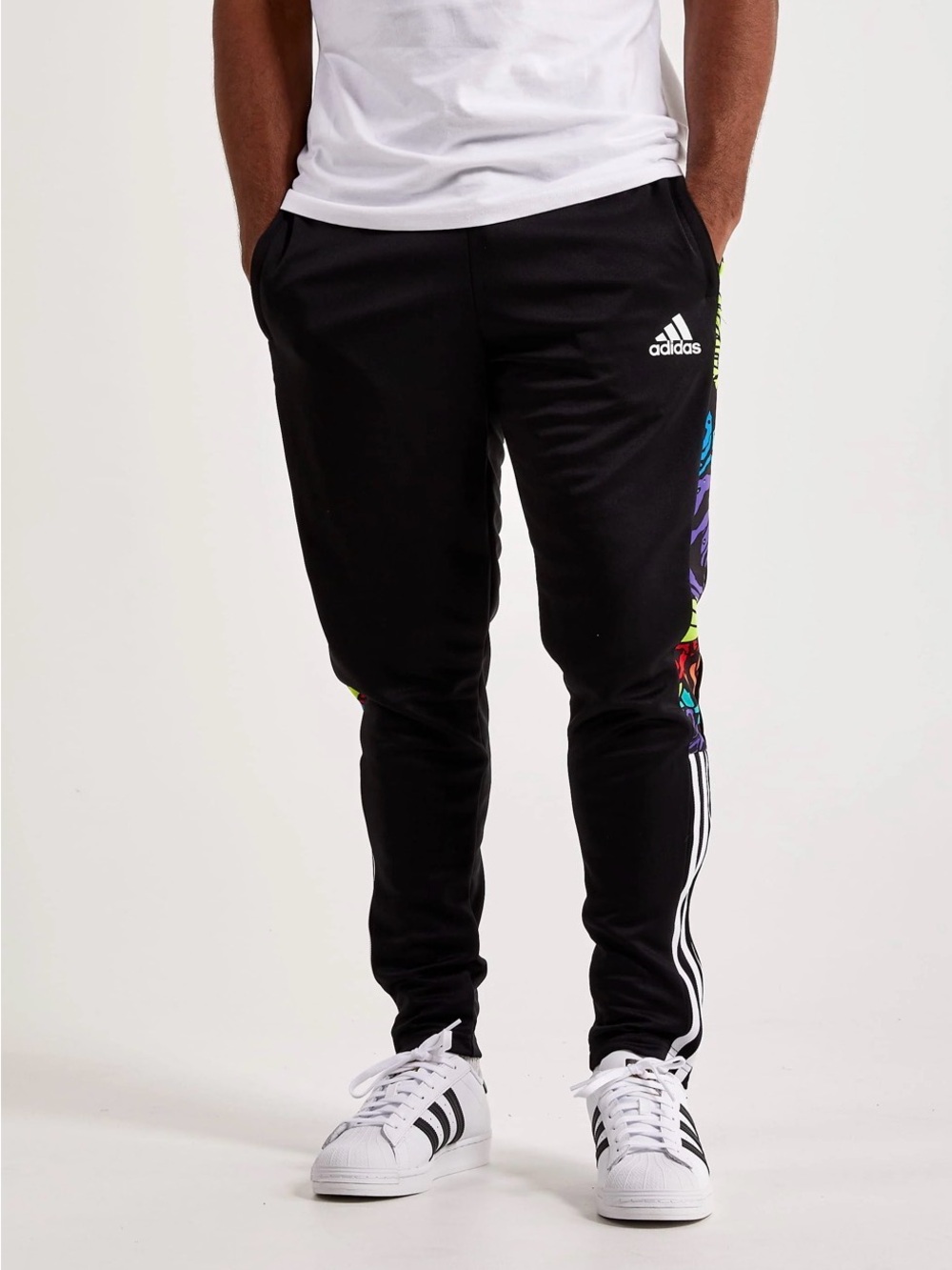 MENS ADIDAS TIRO FLOWER TRACK PANTS - Picture 5 of 11